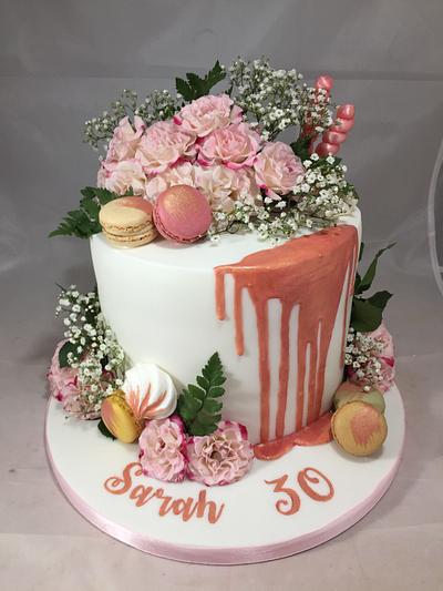 Fresh Flowers cake - Cake by Charlene - The Red Butterfly Bakery xx
