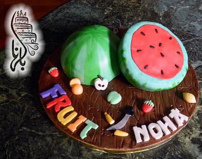 Fruit Ninja cake - Cake by Dina