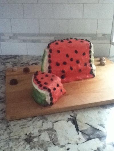 Watermelon Cake - Cake by June ("Clarky's Cakes")