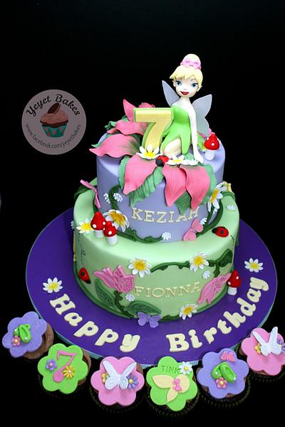 Tinkerbell Enchanted Forest Theme - Cake by Yeyet Bakes
