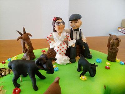 Grandparents of fondant - Cake by Camelia