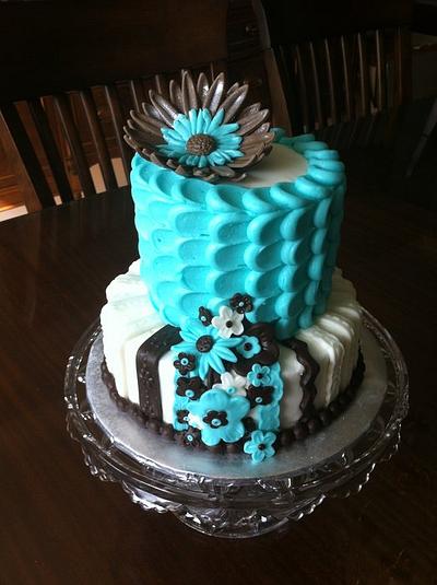 my first tiered cake - Cake by jiffy0127