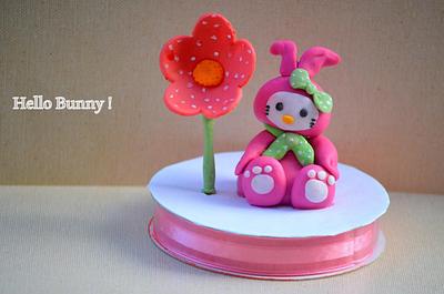Hello bunny - Cake by Divya iyer