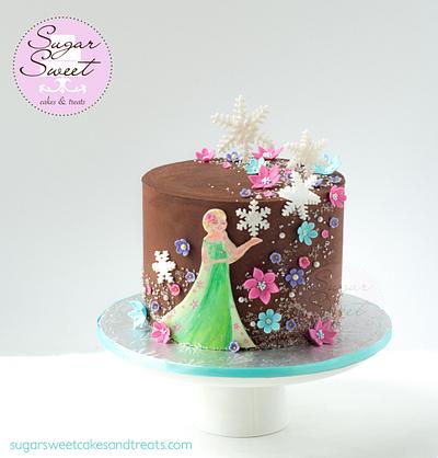 Frozen Fever Ganache Cake - Cake by Angela, SugarSweetCakes&Treats