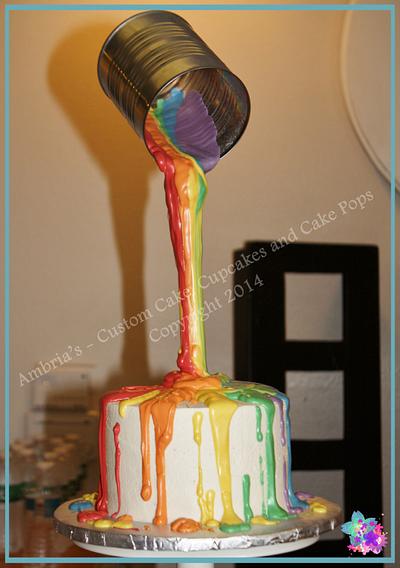 Rainbow Explosion - Cake by Ambria's