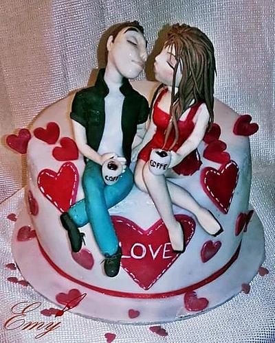Valentine's Day Cake  - Cake by EmyCakeDesign