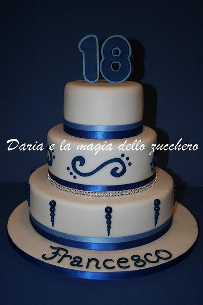 Blue cake - Cake by Daria Albanese
