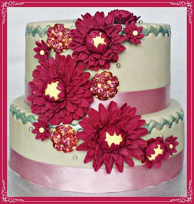 Elegant Daisies - Cake by Princess of Persia