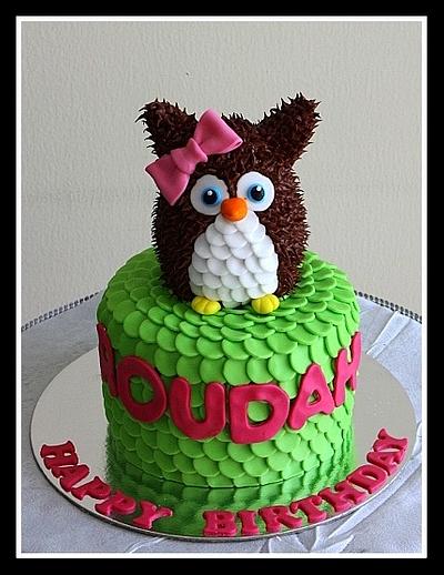Cute owl cake - Cake by The House of Cakes Dubai