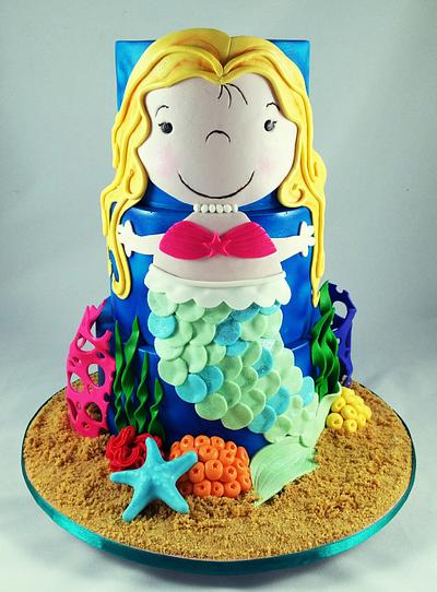 Cute Mermaid - Cake by Lisa-Jane Fudge