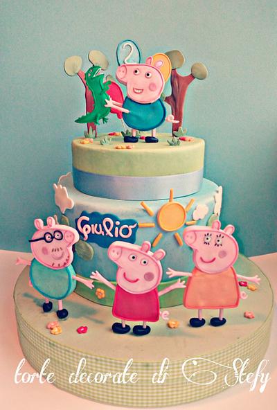 George Pig and family - Cake by Torte decorate di Stefy by Stefania Sanna