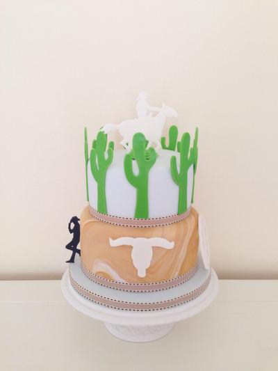 Cowboy Birthday Cake - Cake by Mikki