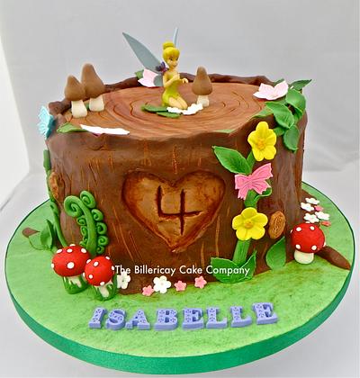Tree stump and tinkerbell - Cake by The Billericay Cake Company