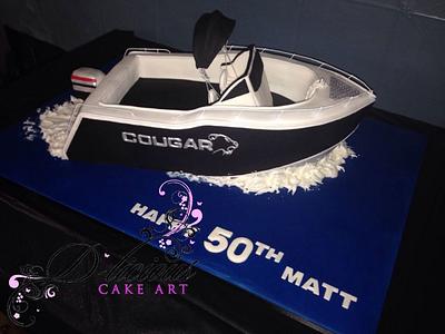 3D Boat Cake - Cake by D-licious Cake Art