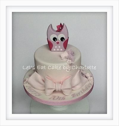 Owl Cake for a 70th Birthday - Cake by Let's Eat Cake