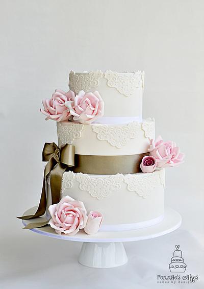 Vintage Lace - Cake by Cakes by Design