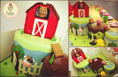 Farm Cake - Cake by Cutsie Cupcakes