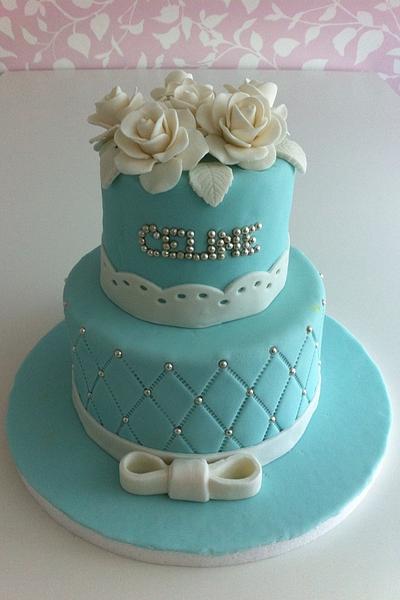 Two tier birthday cake - Cake by R.W. Cakes