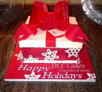 Christmas Gift Box - Cake by DCC Cakes, Cupcakes & More...