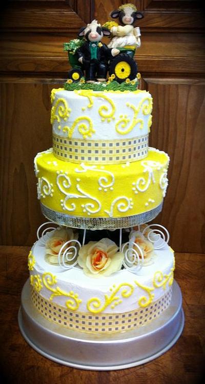 wedding cake - Cake by sevenheavenlysweets