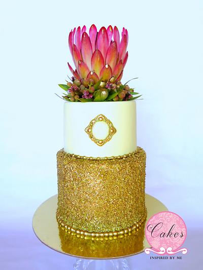 King Protea going for gold. - Cake by Cakes Inspired by me
