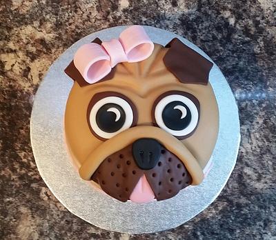Pug Cake - Cake by Sugar Chic