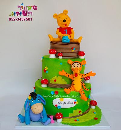 pooh bear and friends cake - Cake by sharon tzairi - cakes-mania