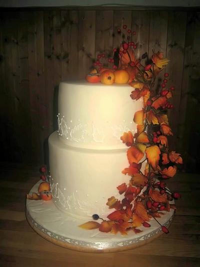 Autumn wedding cake - Cake by Eliska