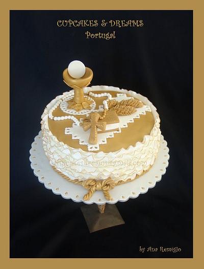 1ª COMMUNION CAKE - Cake by Ana Remígio - CUPCAKES & DREAMS Portugal