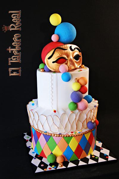 "Arlequín" cake for Sweet World Carnival Collaboration - Cake by El Tartero Real