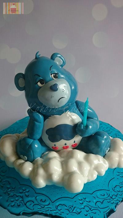 Grumpy Bear - Cake by Kokoro Cakes by Kyoko Grussu