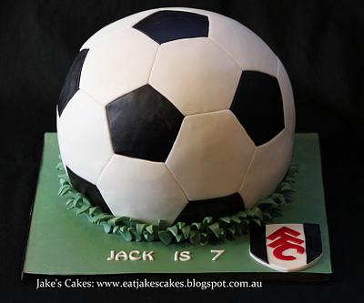 Soccer ball cake - Cake by Jake's Cakes