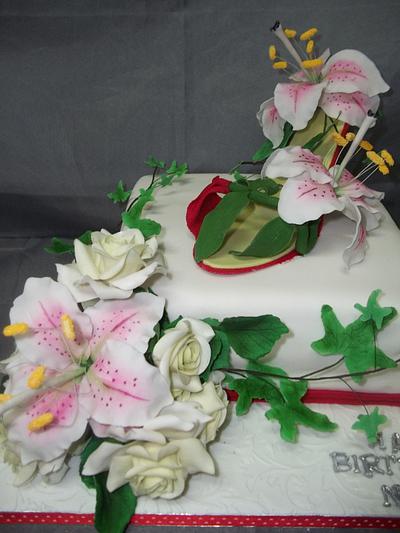 Romantic shoe cake - Cake by Willene Clair Venter