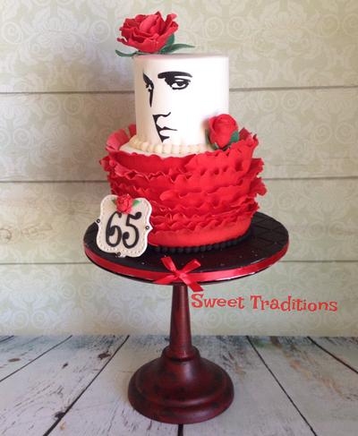 Elvis and roses - Cake by Sweet Traditions