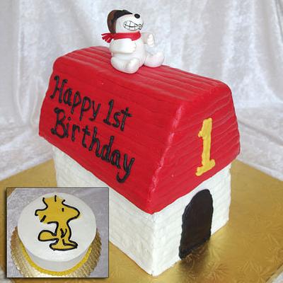 Snoopy Dog House - Cake by Rock Candy Cakes