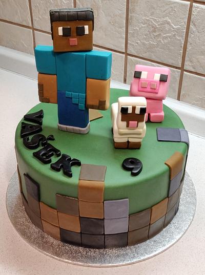 Minecraft - Cake by Majka Maruška