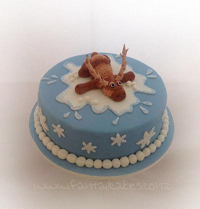 Boys "Frozen" theme cake for twins - Cake by Fantail Cakes