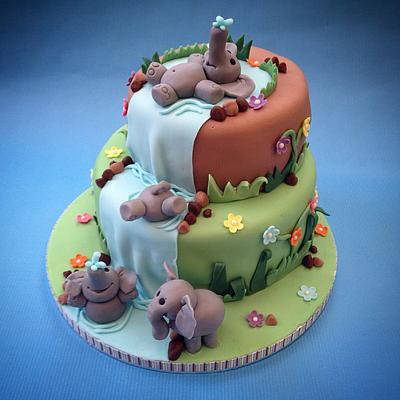 More Elephants - Cake by Caron Eveleigh