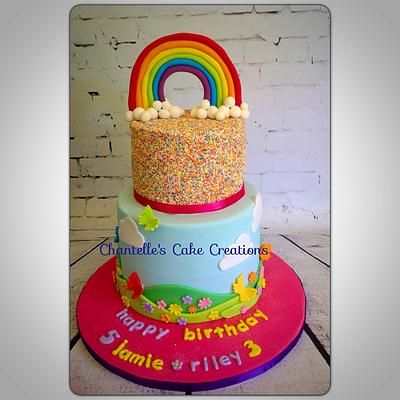 Burst of color - Cake by Chantelle's Cake Creations
