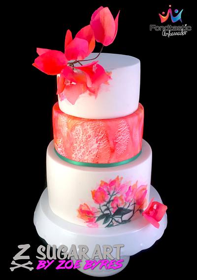 Pink and Orange - Cake by Zoe Byres