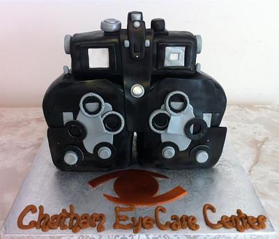 Phoropter for an Optometrist - Cake by Kitti Lightfoot