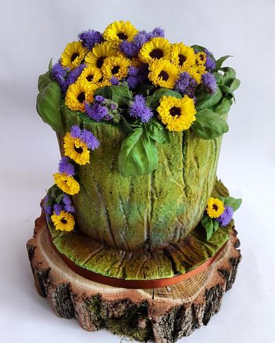 Fresh flowers cake  - Cake by Mariya Gechekova