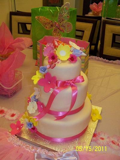Pink Birthday Cake - Cake by Cindy