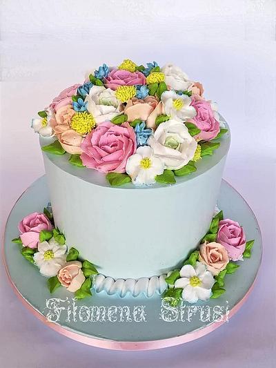 Whipping flower cake - Cake by Filomena