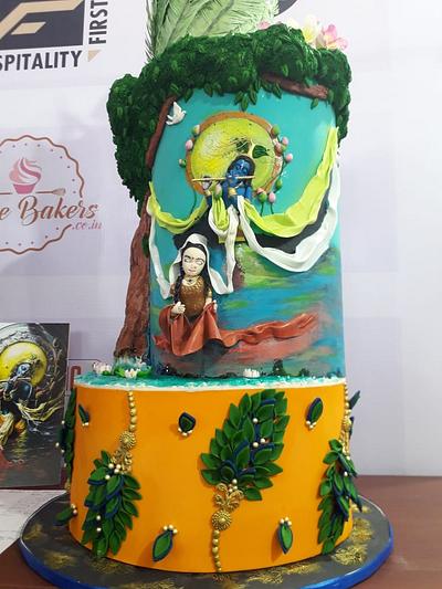 True Love of Radha Krishna...  - Cake by Sheetal chourasia 