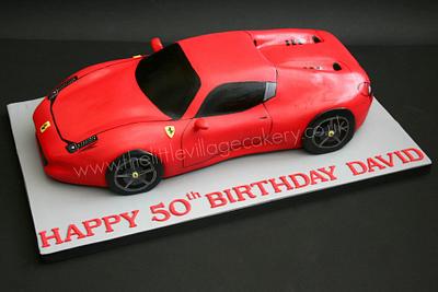 Ferrari 458 Spider birthday cake - Cake by The Little Village Cakery
