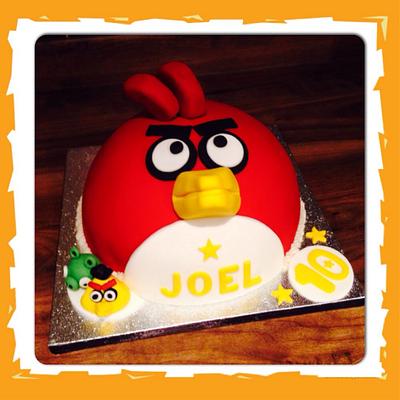 Angry birds birthday cake - Cake by Cakesbymrsmacca