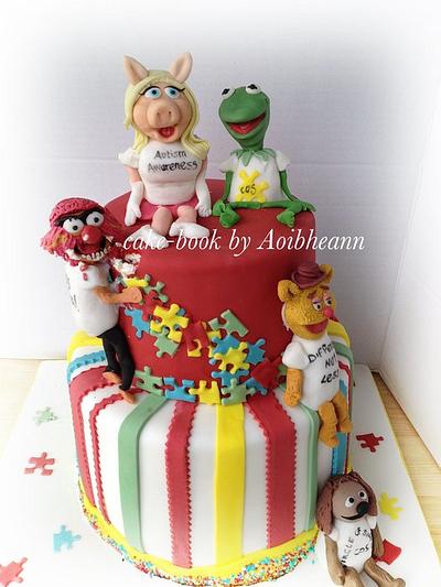 Muppets support Autism Awareness - Cake by Aoibheann Sims