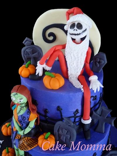 The nightmare before Christmas - Cake by cakemomma1979