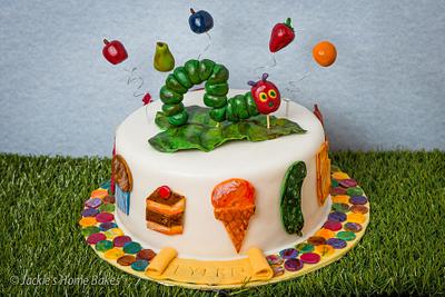 The Very Hungry Caterpillar Cake - Cake by JackiesHomeBakes